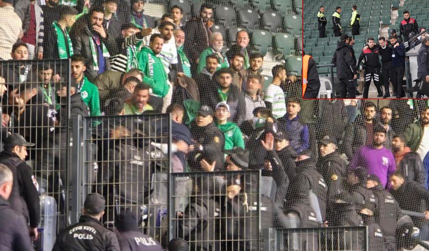 Tribünler karıştı! Kocaelispor - Iğdır maçında olay çıktı