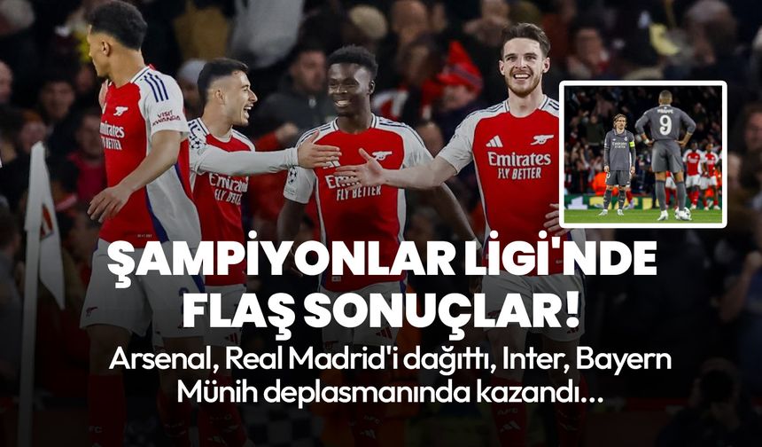 Çeyrek final heyecanı 2 maçla başladı... Şampiyonlar Ligi'nden flaş sonuçlar!