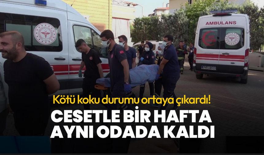 Kötü koku durumu ortaya çıkardı! Eşinin cesediyle bir hafta aynı odada kaldı