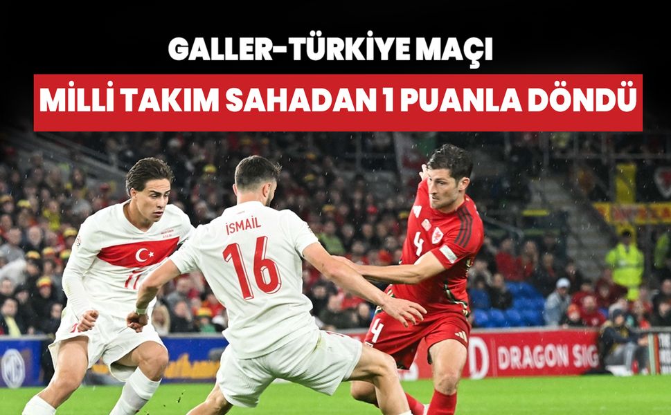 Milli Takım sahada! Galler Türkiye maçı