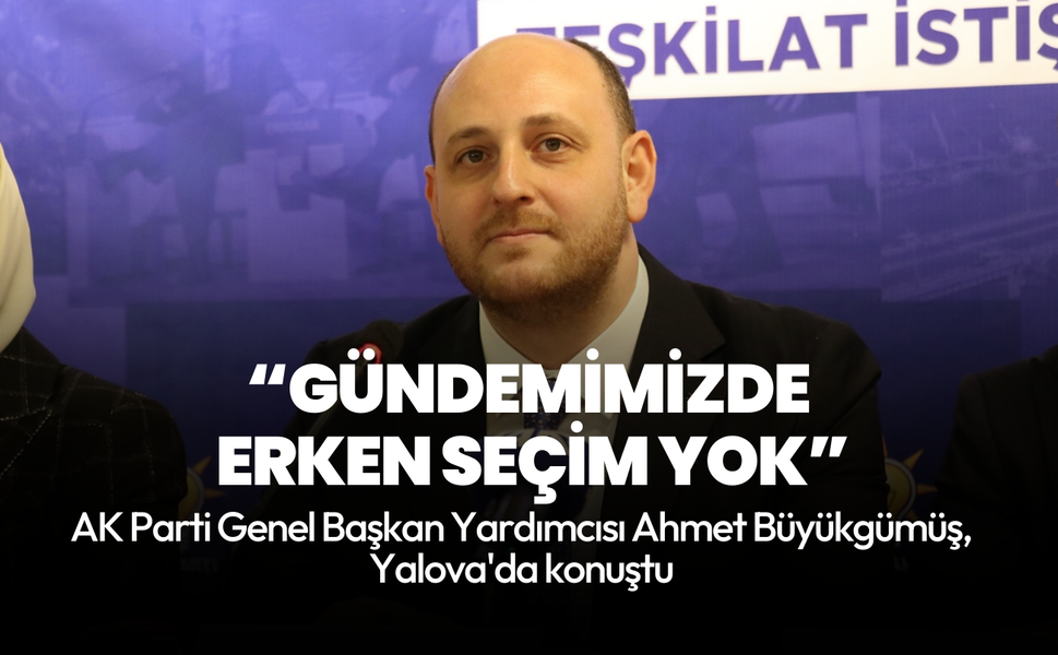 AK Parti Genel Başkan Yardımcısı Büyükgümüş: Gündemimizde erken seçim yok