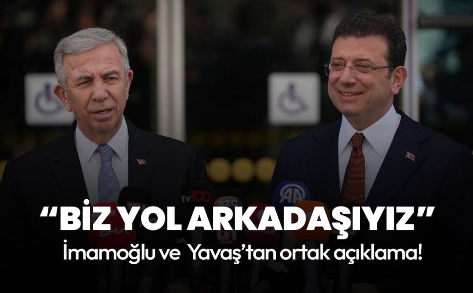 Ekrem İmamoğlu ile Mansur Yavaş bir araya geldi! "Biz yol arkadaşıyız"