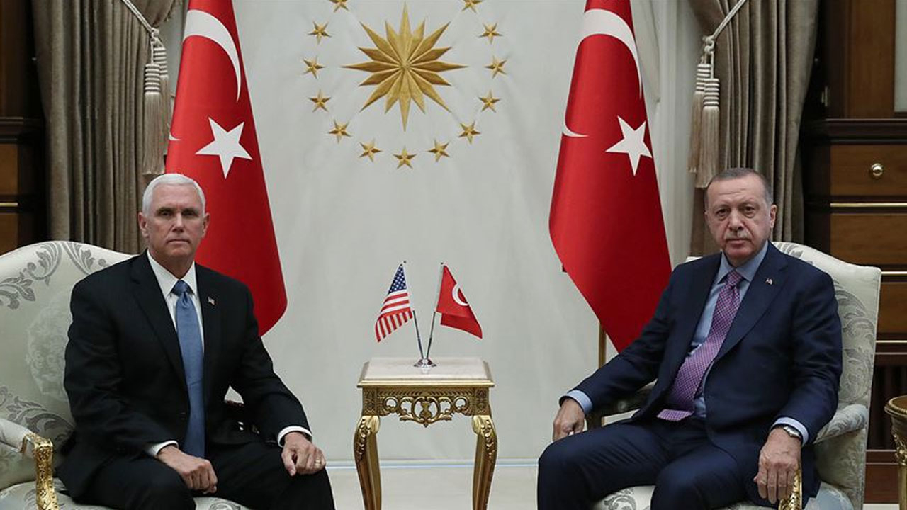 Cumhurbaşkanı Erdoğan ABD Başkan Yardımcısı Pence görüşmesi sona erdi
