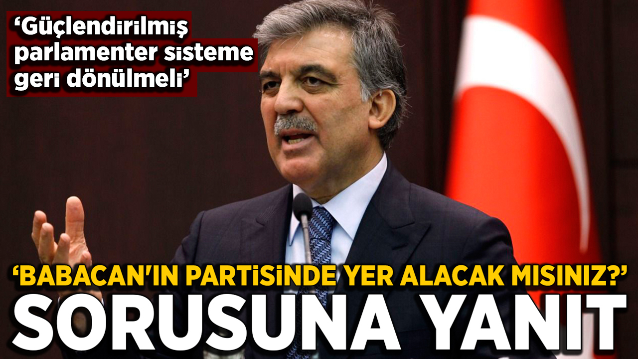 Abdullah Gül'den 