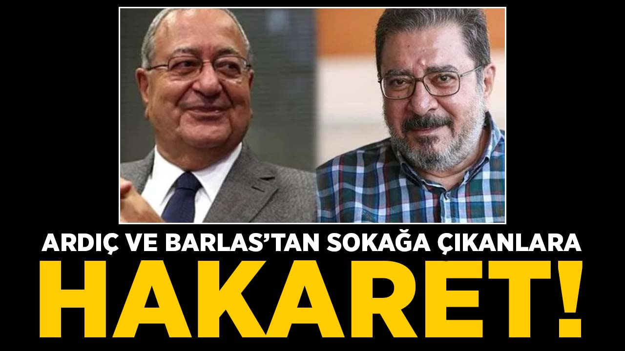 Ardıç ve Barlas'tan sokağa çıkanlara hakaret