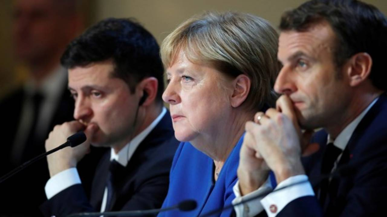 Macron, Merkel ve Zelenskiy yarın Rusya'yı görüşecek