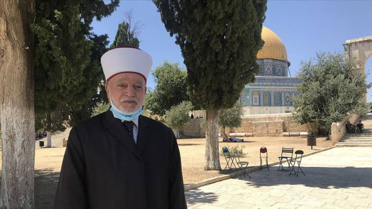 Kudüs ve Filistin Müftüsü Şeyh Hüseyin: İslam dünyasının Mescid-i Aksa'ya yardım yapması farzdır
