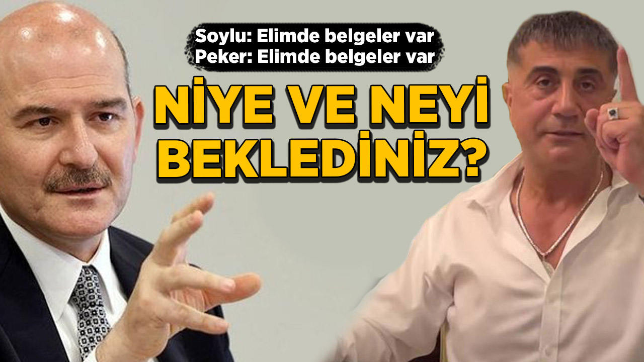 Soylu ve Peker bugüne kadar niye beklediler?