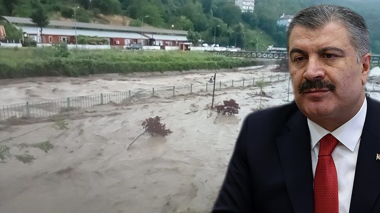 Sağlık Bakanı'ndan Batı Karadeniz açıklaması! Sel afetlerine karşı personel görevlendirildi!