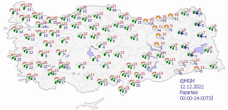 Meteoroloji'den İstanbul dahil 52 ile flaş uyarı - Resim : 1