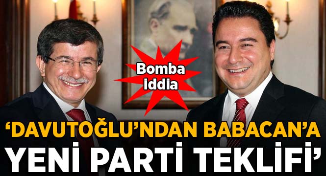 'Ahmet Davutoğlu'ndan Ali Babacan'a yeni parti teklifi' iddiası