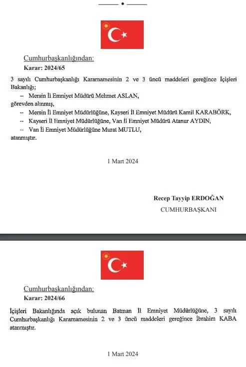 0X0 4 Ilin Emniyet Muduru Degisti Resmi Gazetede Yayimlandi 1709327610516