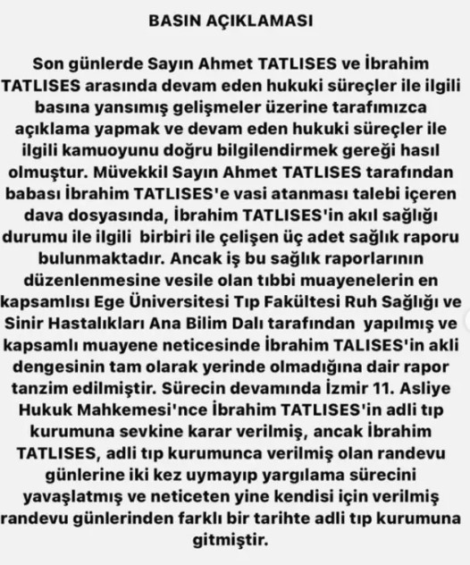 Ibrahim Tatlises Haber Site Avukat