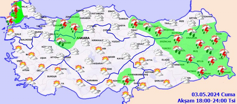 3 Mayis Cuma Hava Durumu 4 Mxfc