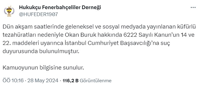 Fenerbahce Okan Buruk Ahaber