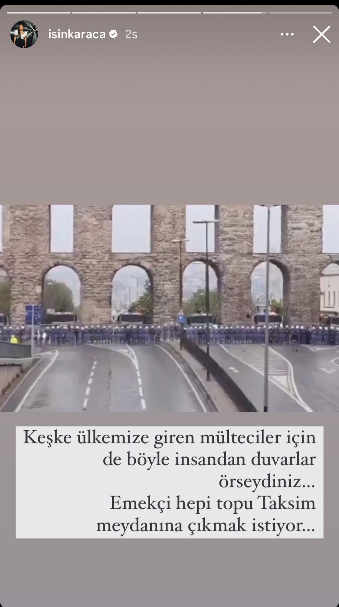 Isin Karaca 1 Mayis Haber Isitklal