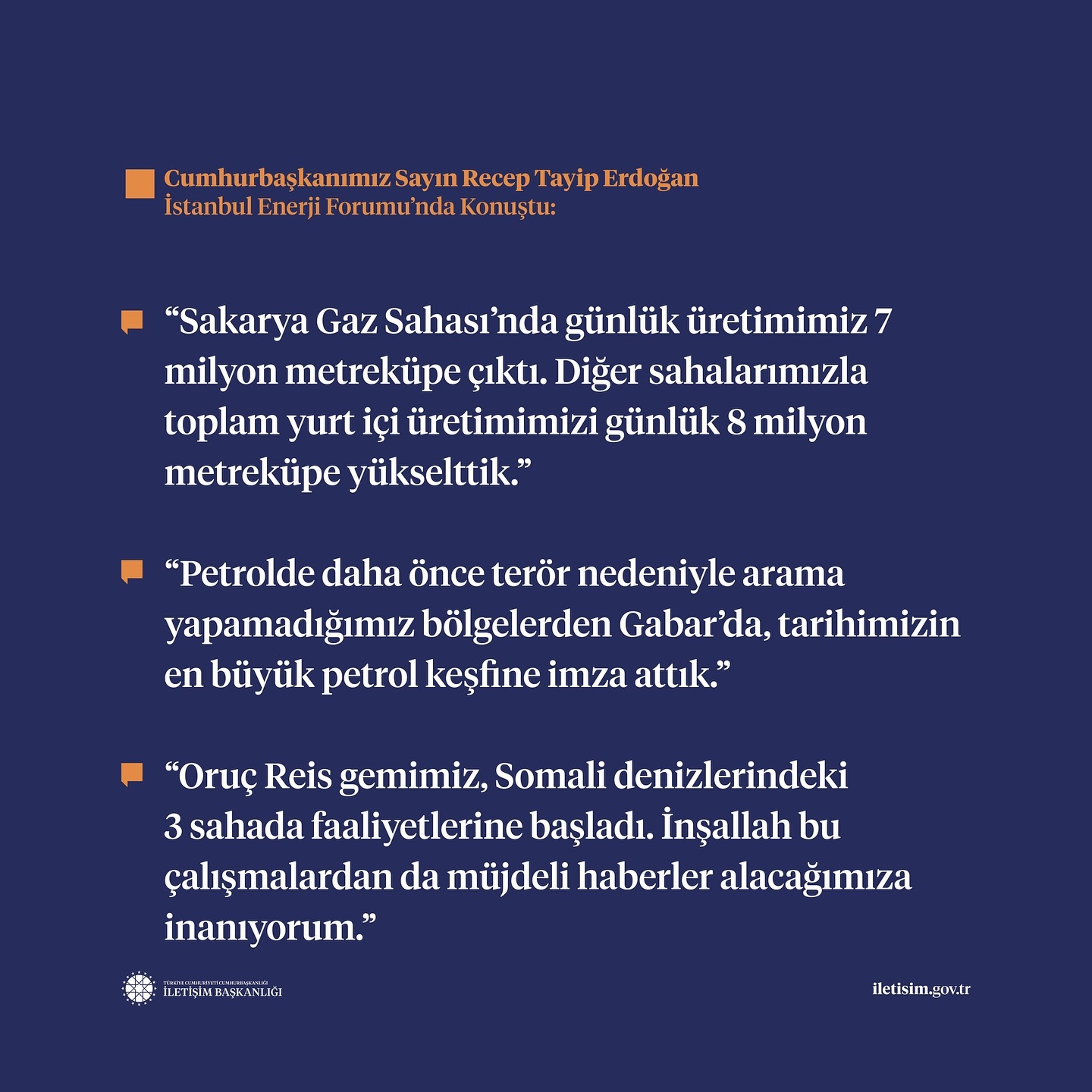 Cumhurbaşkanımız Sayın Recep Tayyip Erdoğan, İstanbul Enerji Forumu’nda Konuştu. (3)