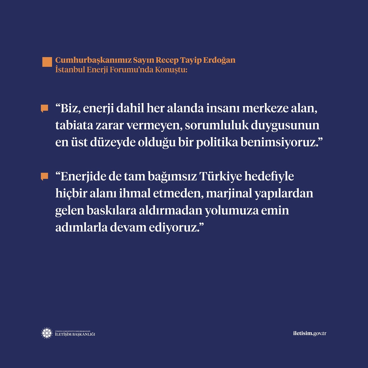 Cumhurbaşkanımız Sayın Recep Tayyip Erdoğan, İstanbul Enerji Forumu’nda Konuştu. (5)