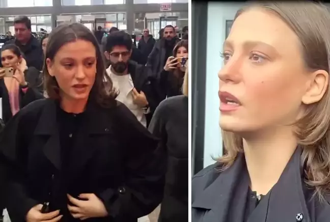 Serenay Sarıkaya ifade vermek için adliyede 