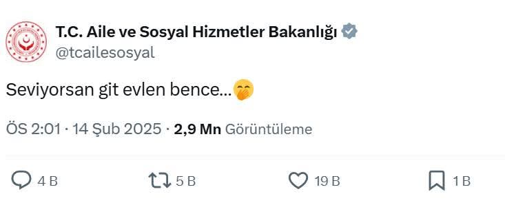 Aile Bakanlığı Gençlere Evlilik