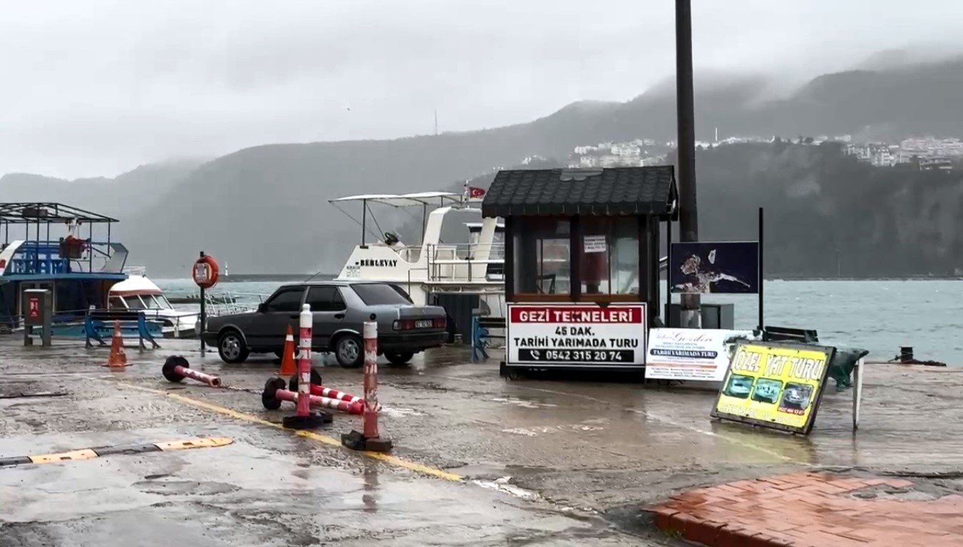 Meteorolojinin uyardığı Bartın'da fırtına