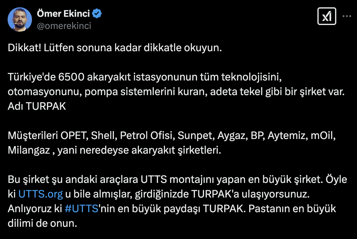 Ömer ekinci UTSS iddiaları