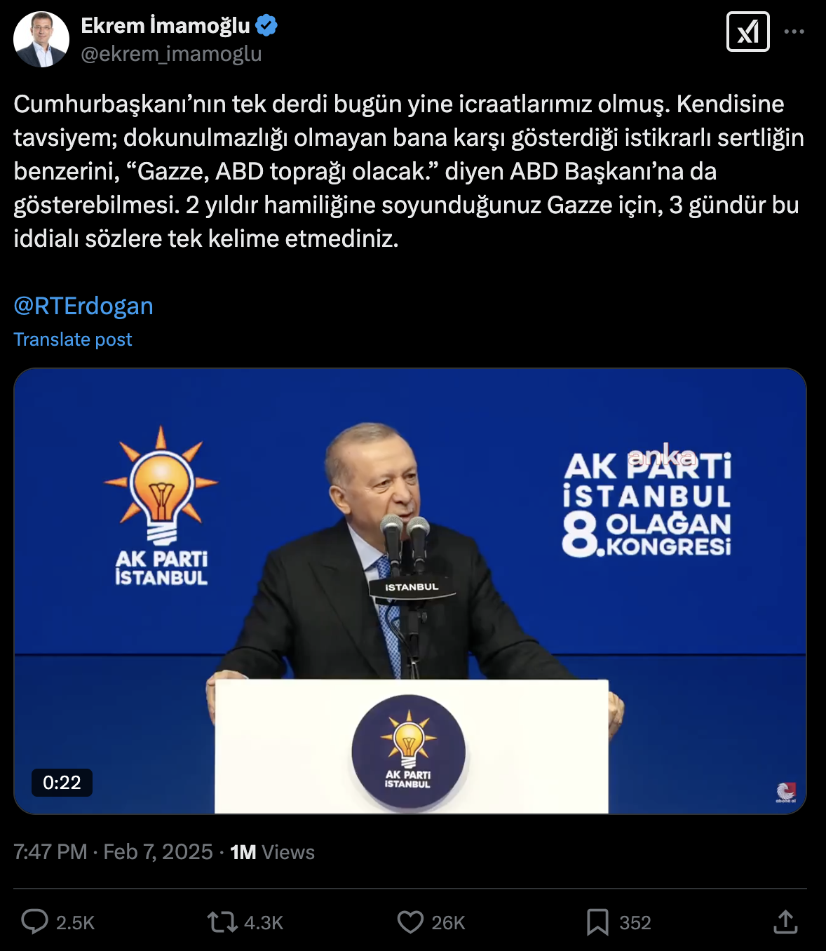 ekrem imamoğlu recep teyyip erdoğan. cevap 