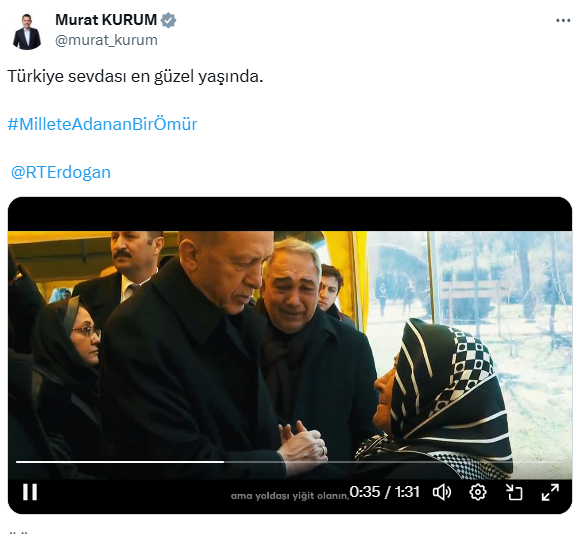 Çevre, Şehircilik ve İklim Değişikliği Bakanı Murat Kurum