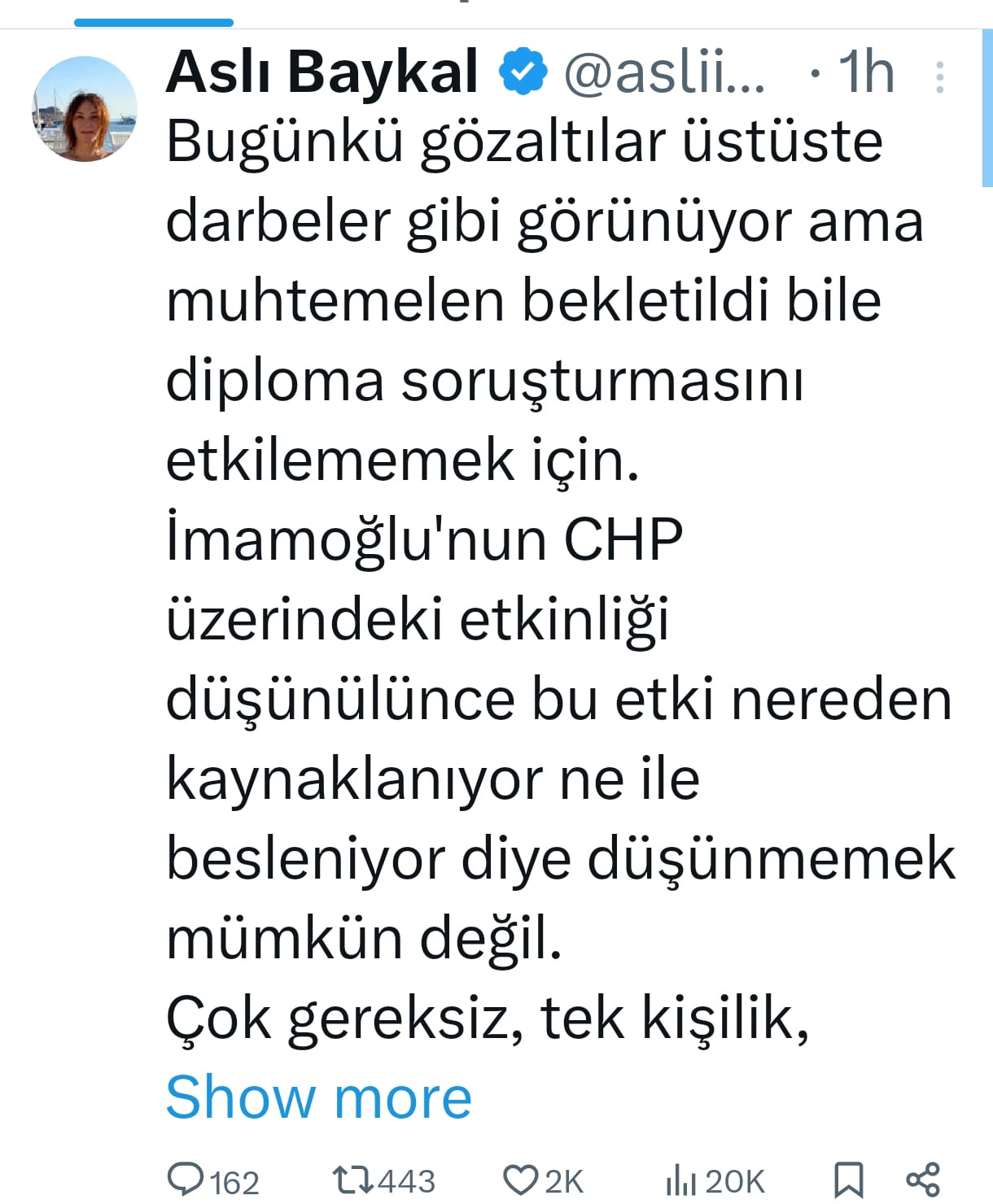 Aslı Baykal Twitter