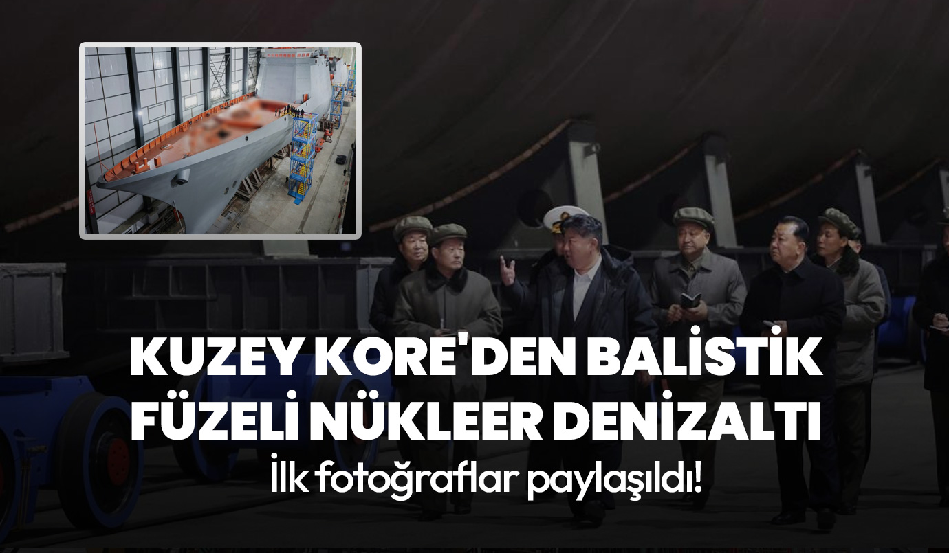 İlk fotoğraflar paylaşıldı! Kuzey Kore'den balistik füzeli nükleer denizaltı
