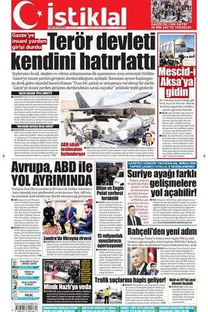 3 Mart 2025 Pazartesi